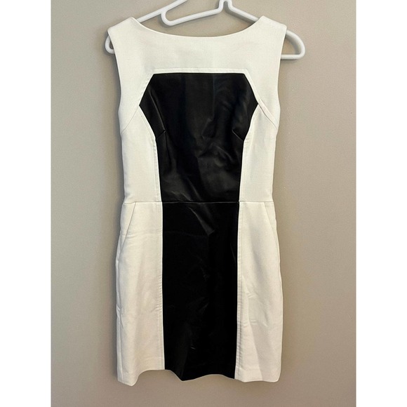 MILLY Sheath Lamb Leather Dress Size 4 - Picture 3 of 10